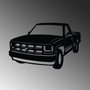 Wallity Chevrolet C-K (1994 - 1996) Escultura de pared de metal negra